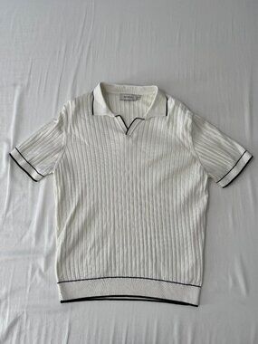 Bugatchi Mens Short Sleeve JOHNNY COLLAR SWEATER POLO